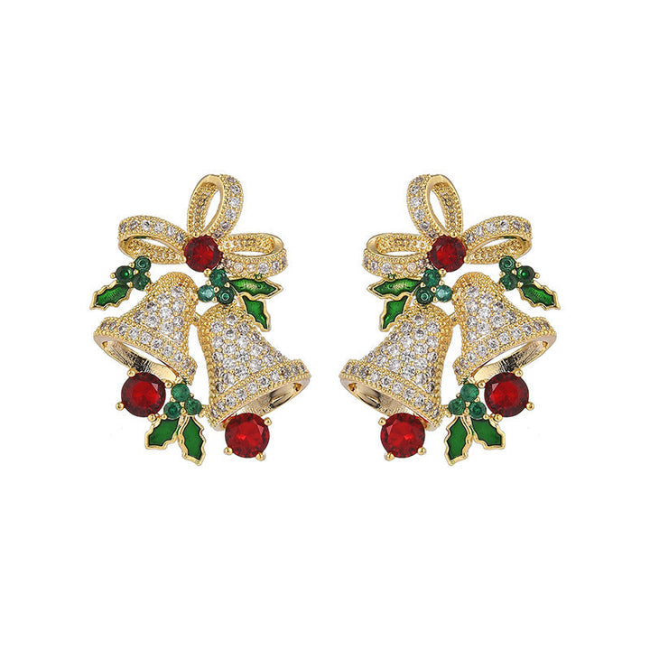 Shiny Christmas Wind Chime Earrings