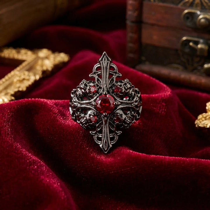 Midnight Thorn Gothic Ring