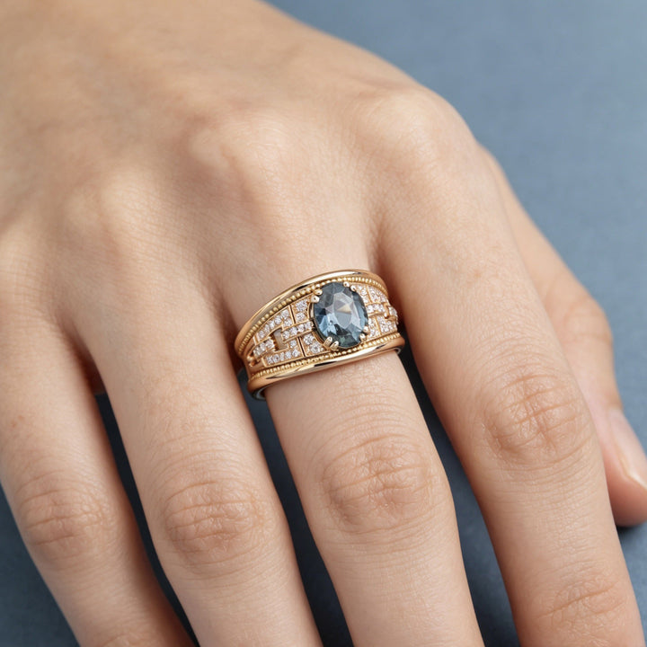 Midnight Sapphire Royale Ring