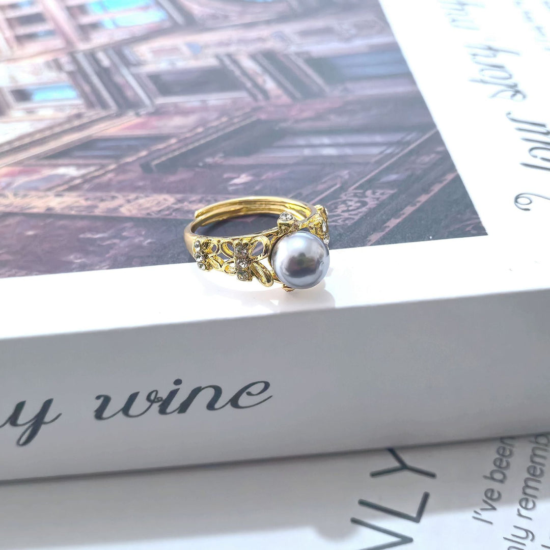 Freshwater Pearl Zircon Ring