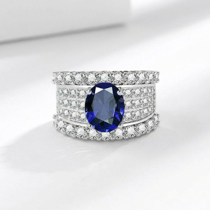Sapphire Crown Luxe Ring