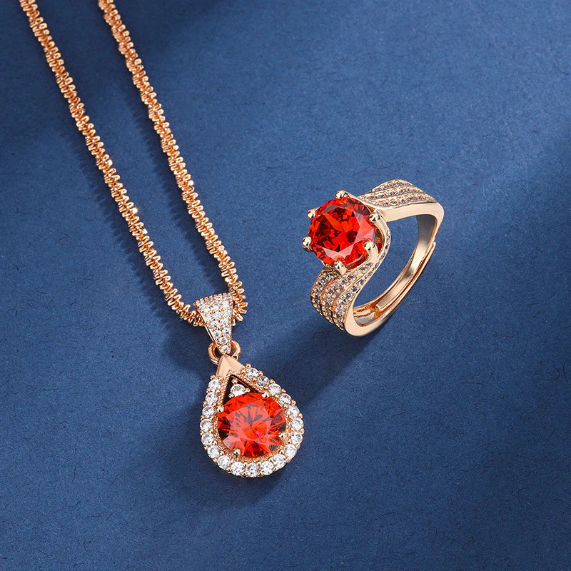 Crimson Champagne Set
