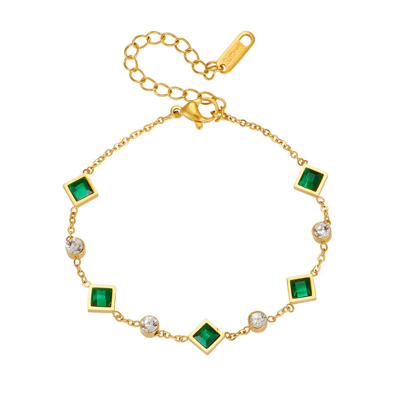 Alwine | Bracelet | Emerald