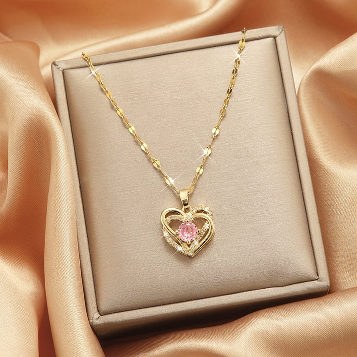 Blush Heart Elegance Necklace