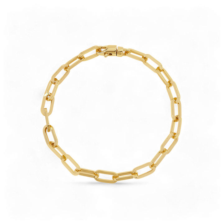Open Link Paperclip Chain Bracelet
