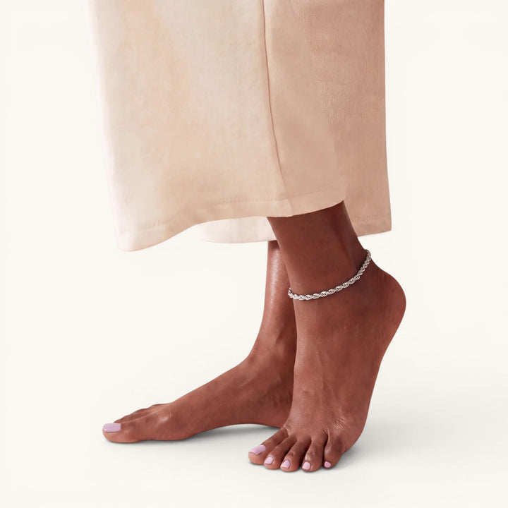 Rome Anklet Silver