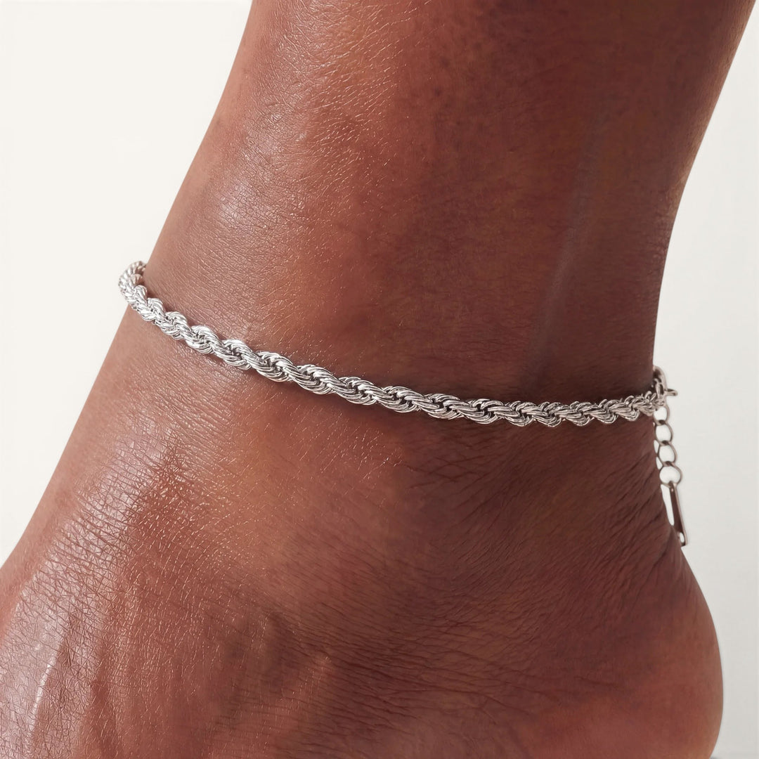 Rome Anklet Silver