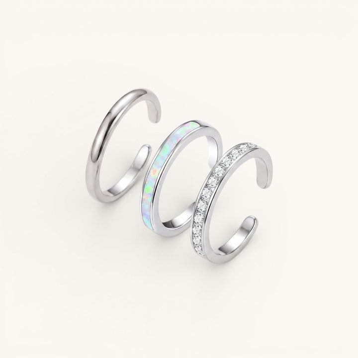 Luxe Toe Ring Set Silver
