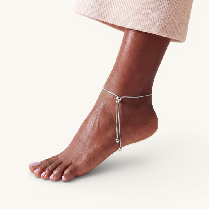 Drop Anklet Silver