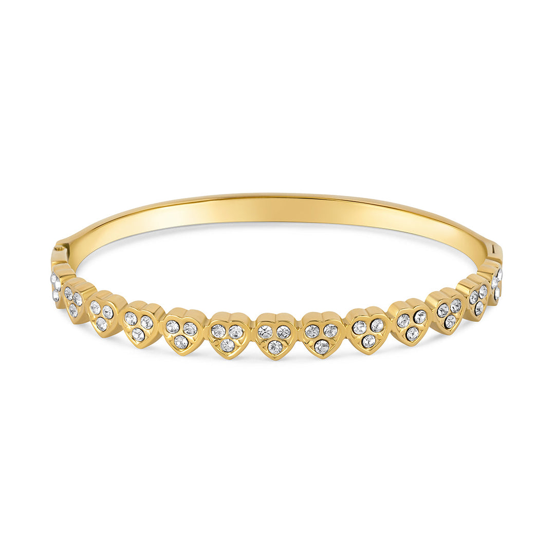 Harper | Elegant Textured Bangle Bracelet