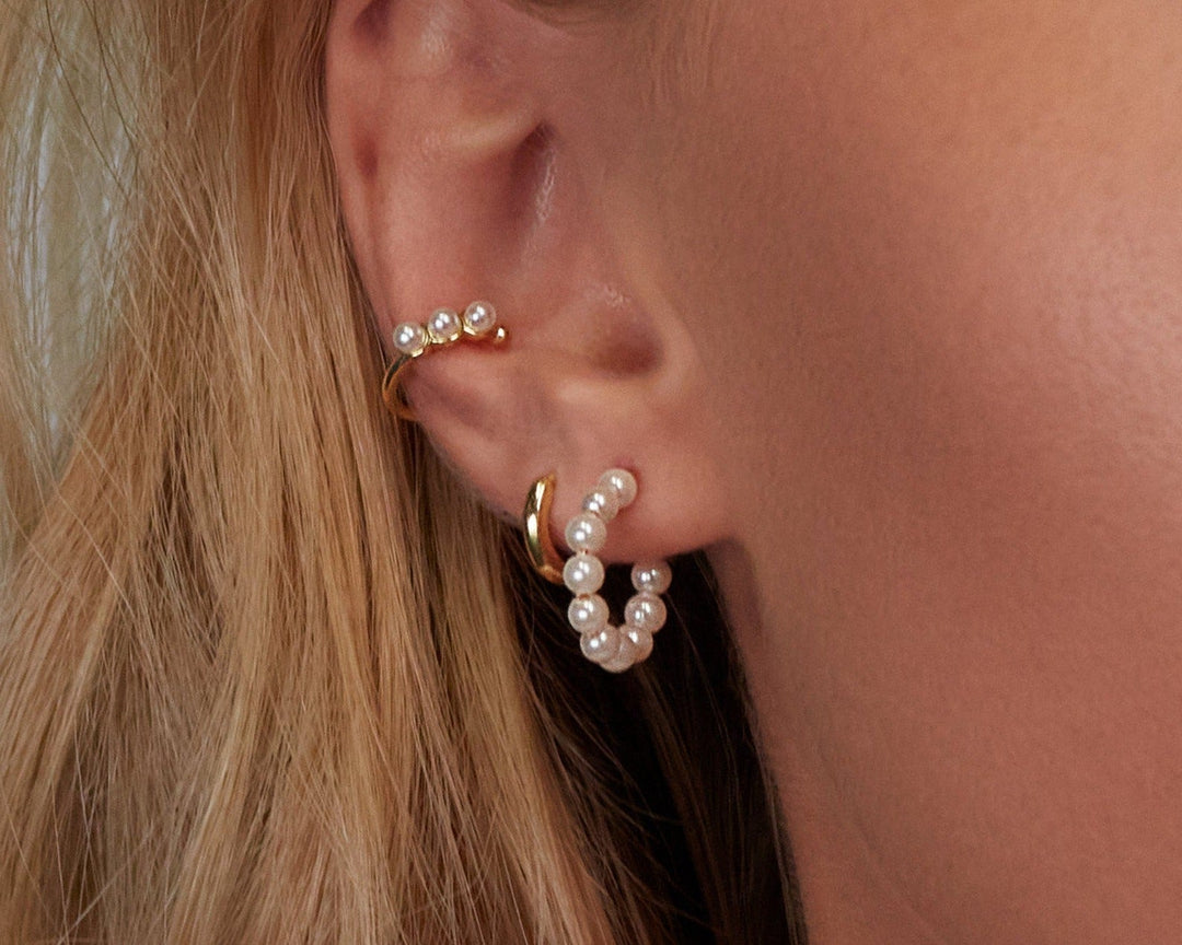 Pearl Hoops