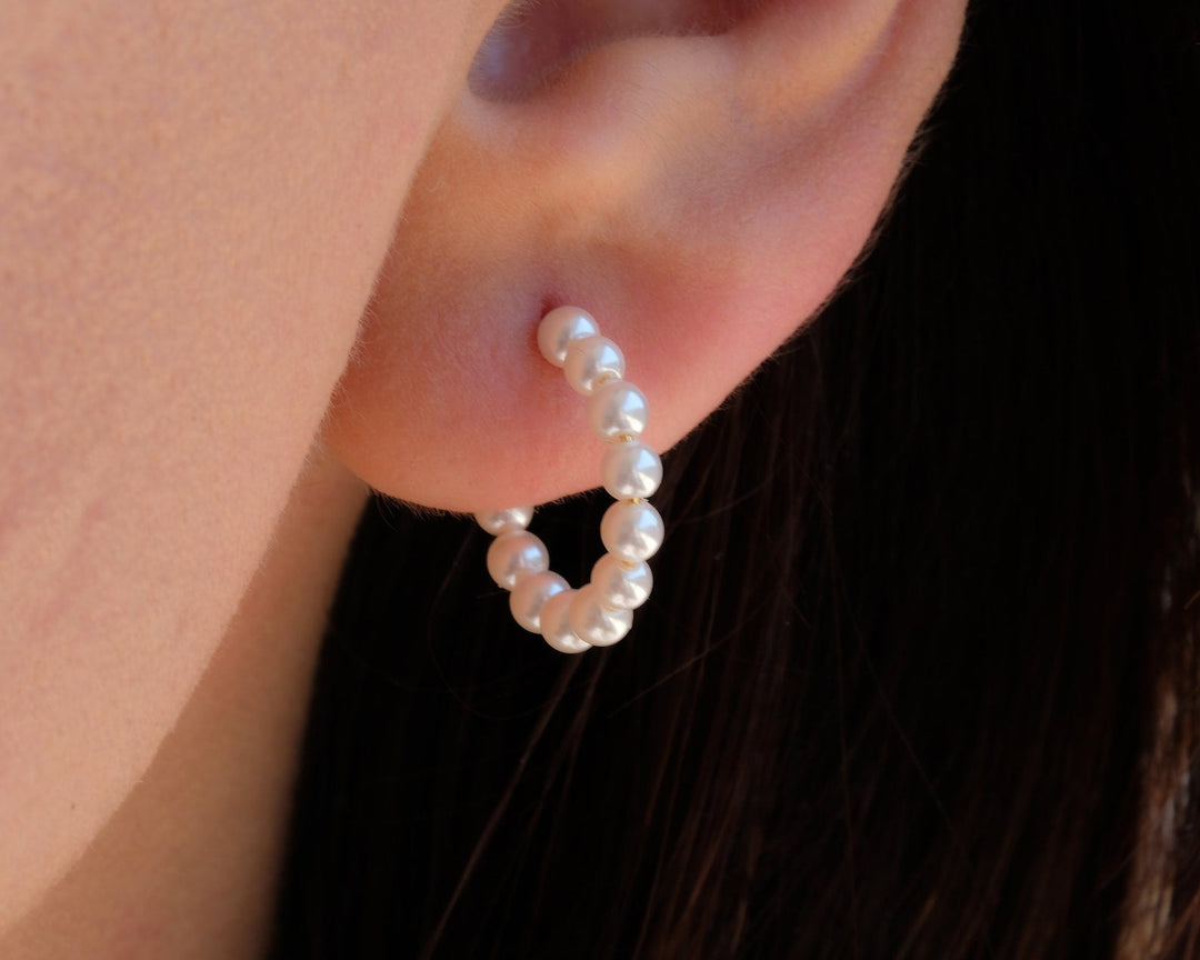 Pearl Hoops
