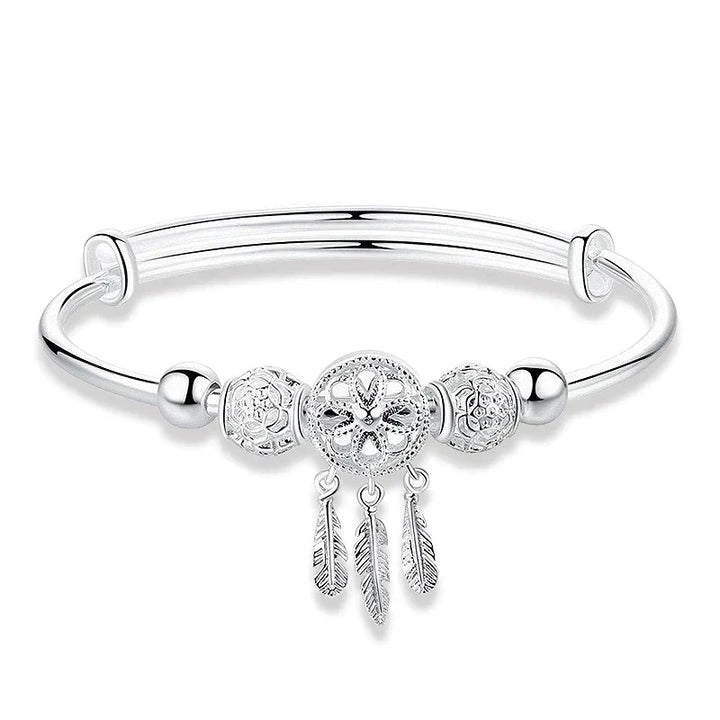 925 Silver Adjustable Dreamcatcher Bracelet