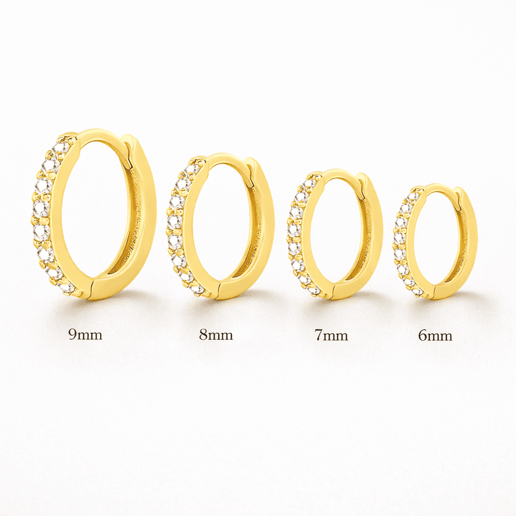 REFINED THIN HOOP EARRINGS