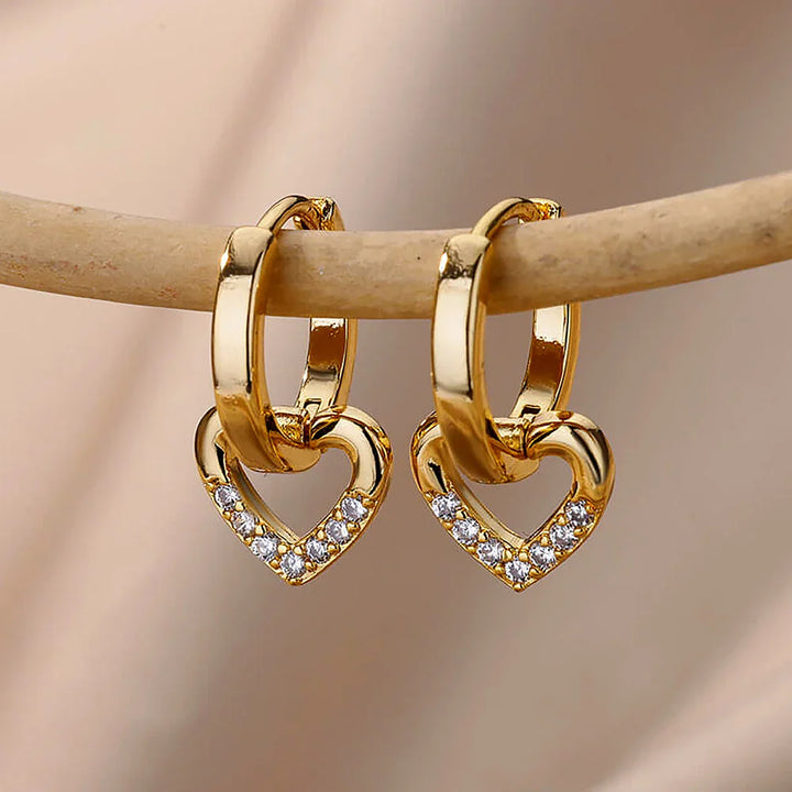 Colette Hollow Heart Drops