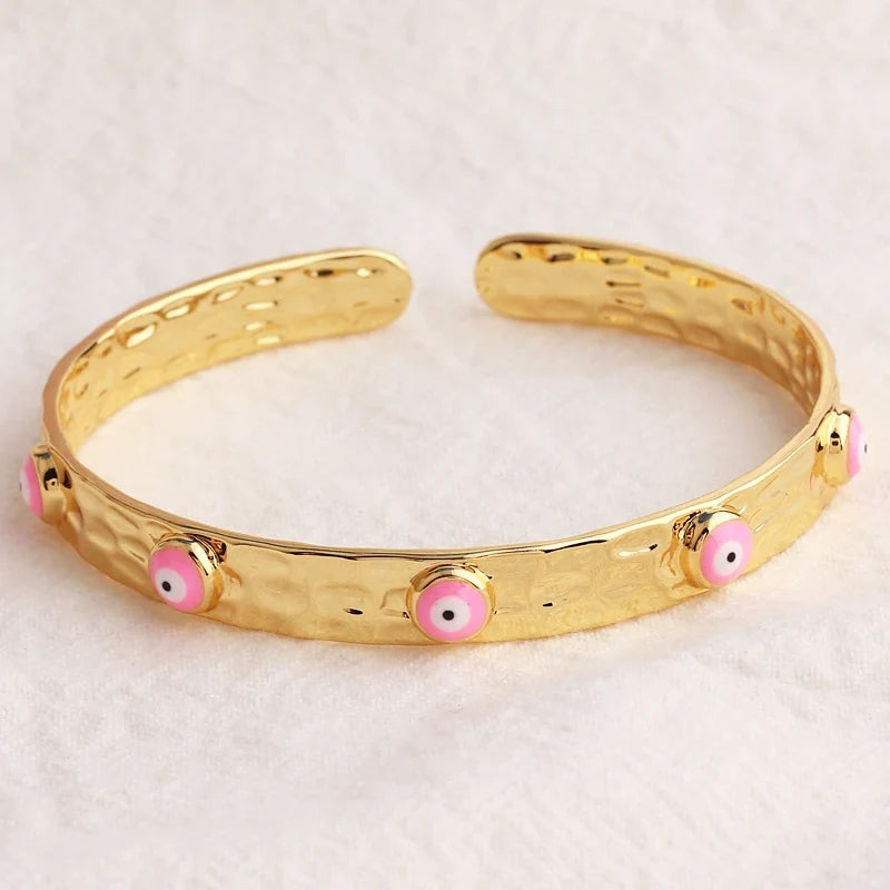18k Evil Eye Indian Bangles