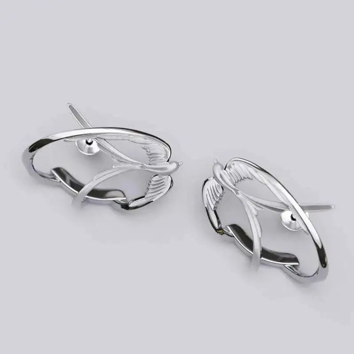 Becoming Pure Silver Earrings