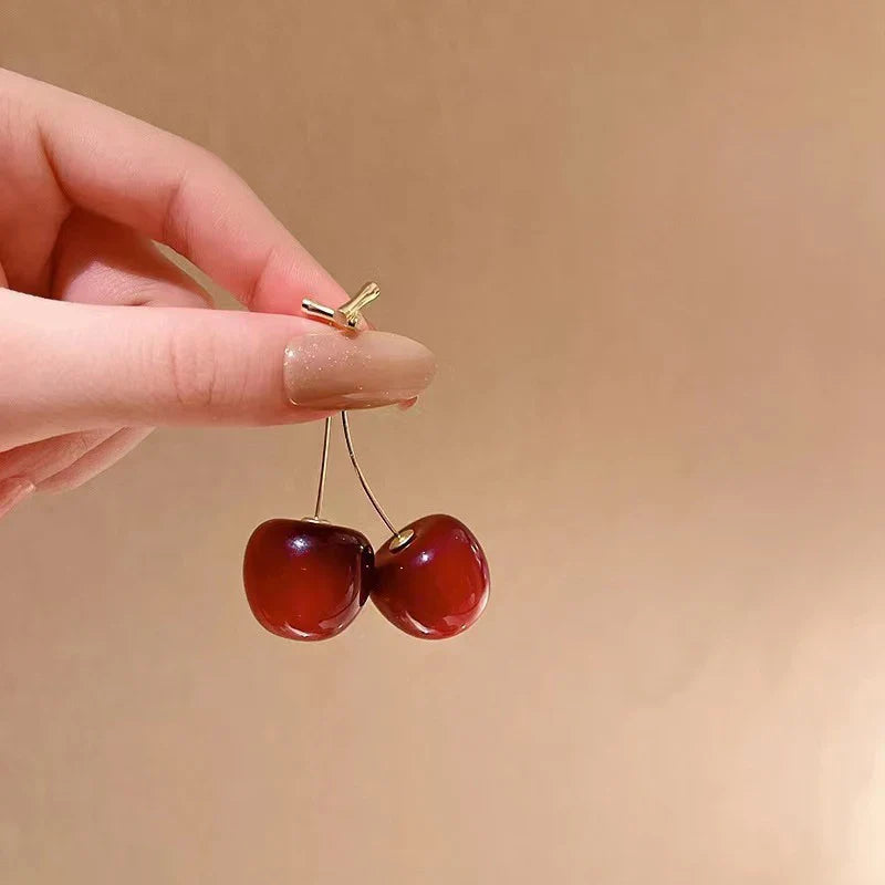 Rosira Cherry Drop Earrings