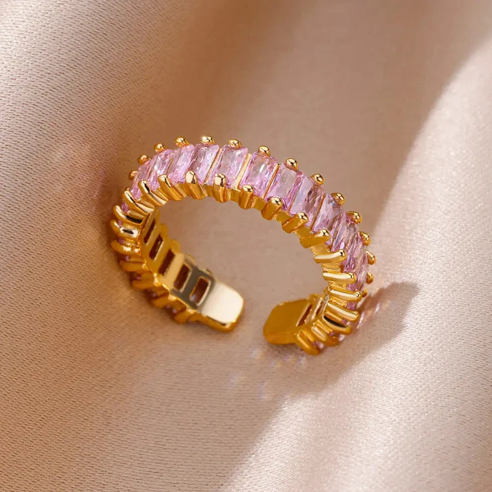 Velmira Luxe Prism Gem Statement Ring