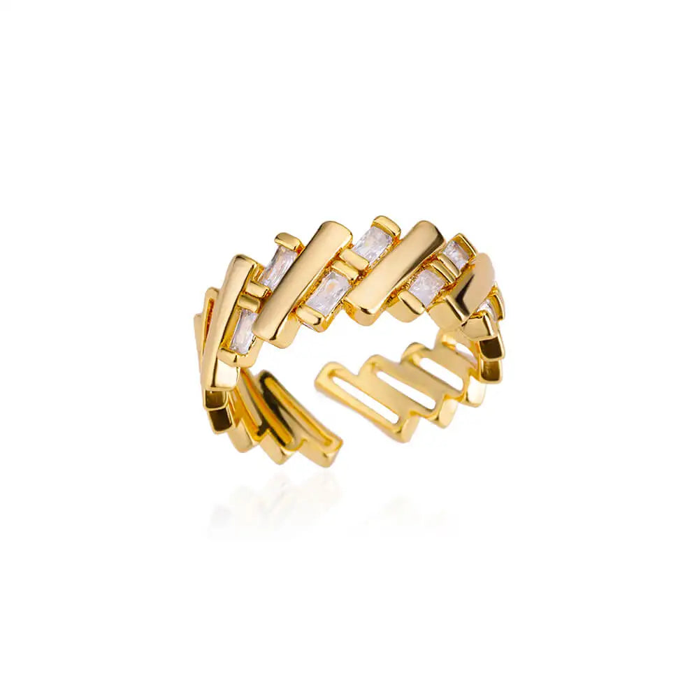 Mariselle Linear Baguette Accent Ring