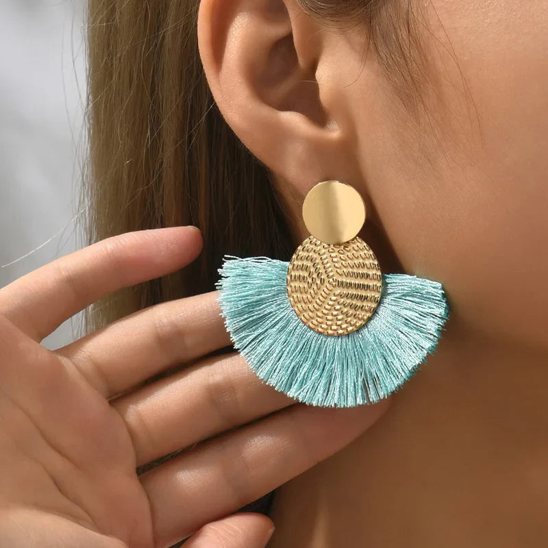 Solara Fringe Statement Earrings