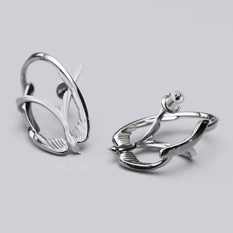Becoming Pure Silver Earrings