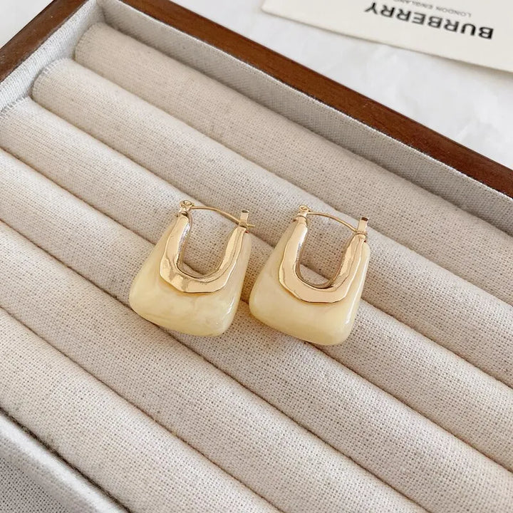 Avyra Contemporary Acrylic Frame Earrings