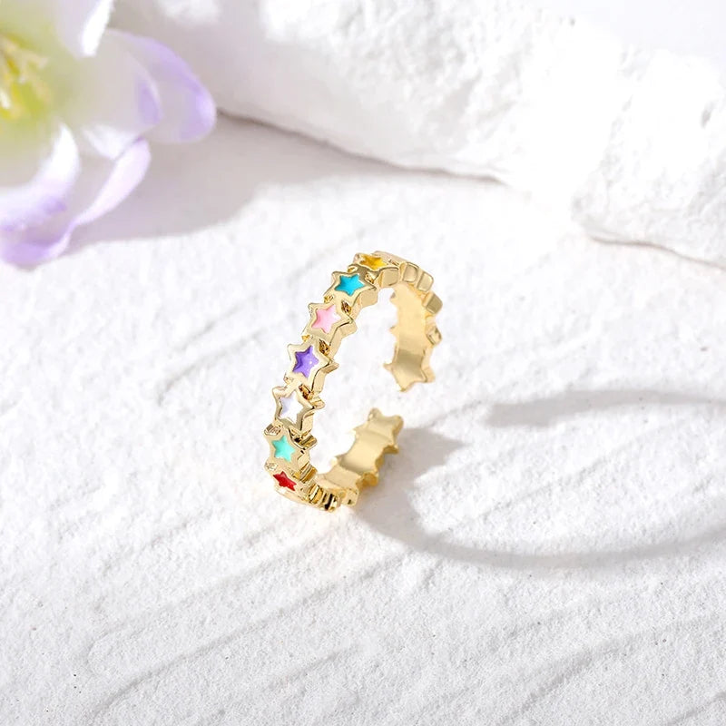 Adjustable Evil Eye Rings