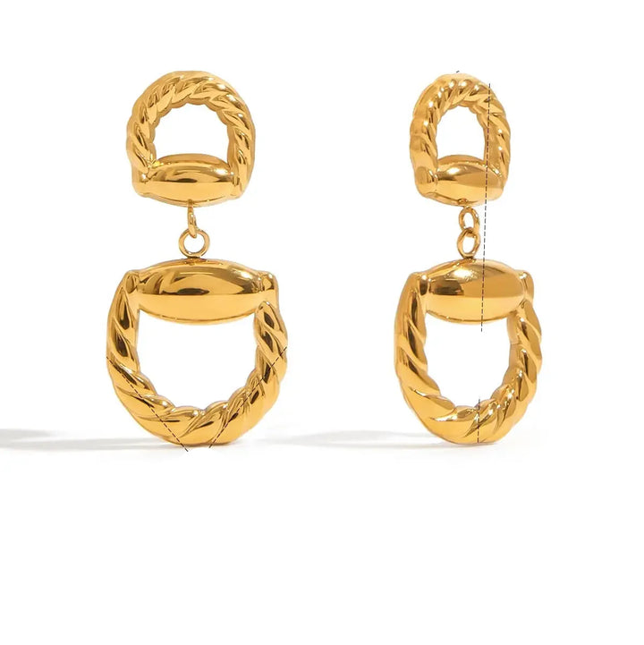 Eida Braided Gold-Plated Earrings