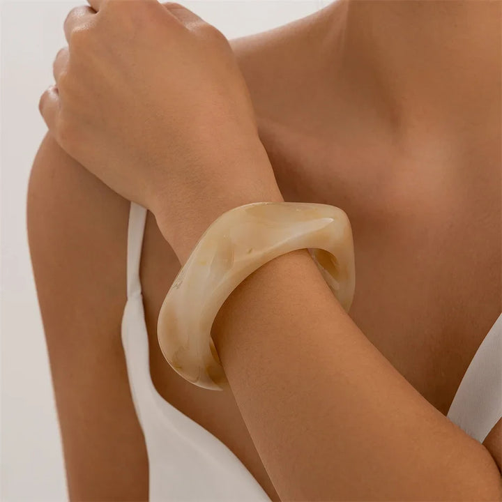 Marcelli Cocoa Curve Bracelets