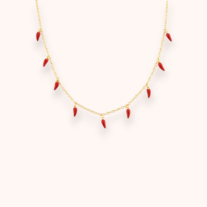 Red Chili Spicy Charm 925 Sterling Silver Necklace