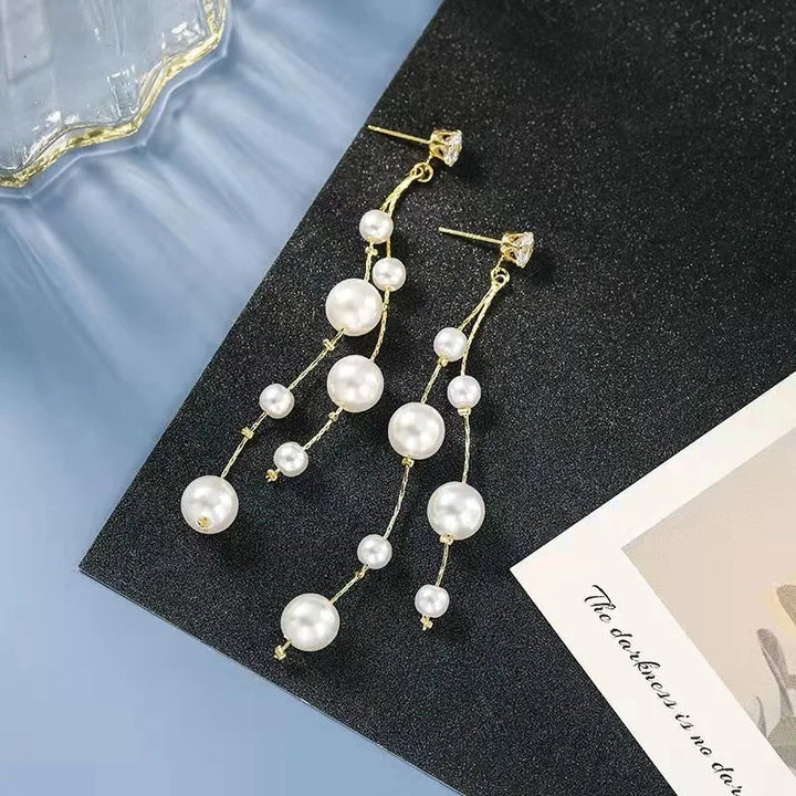 Elina Grand Pearl Dangles