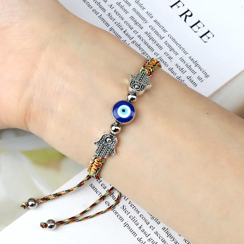 Braided Lucky Evil Eye Bracelets
