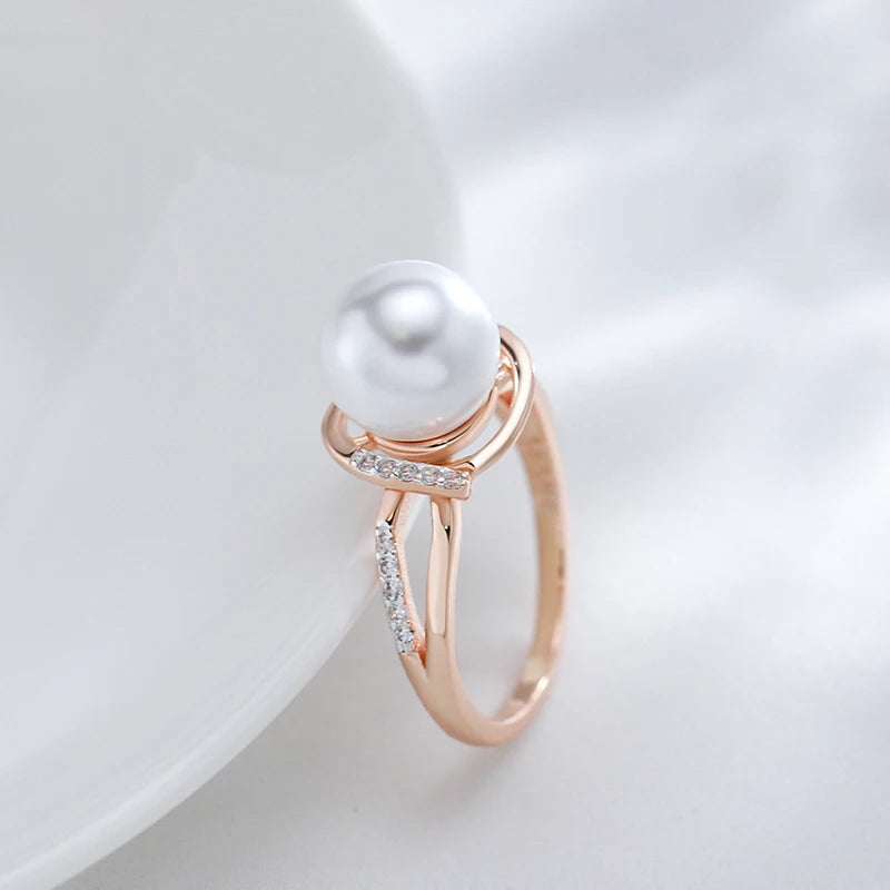 Timeless Pearl Crystal Ring