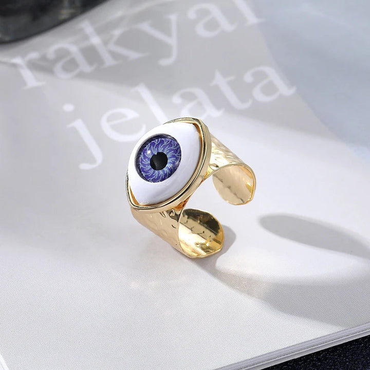 Retro Open Evil Eye Rings