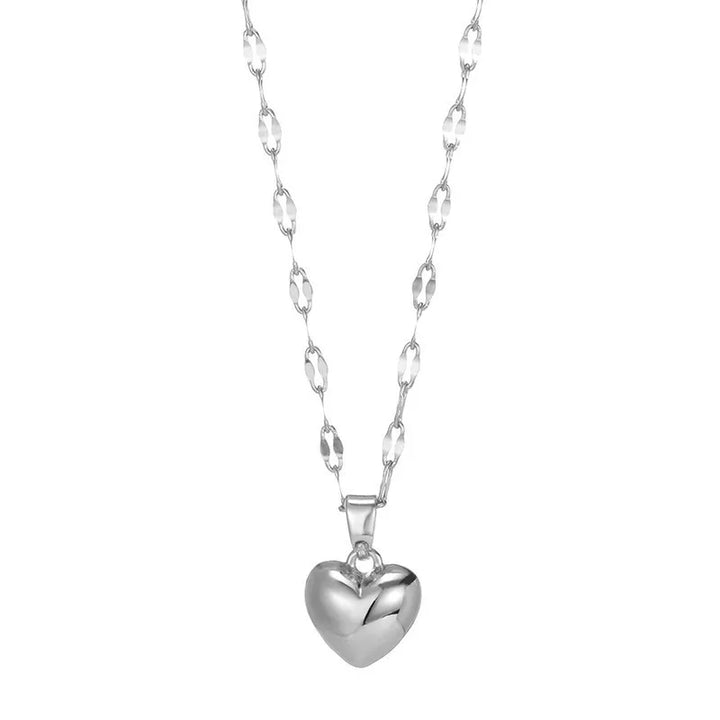 The "Timeless Love" Puffy Heart Necklace