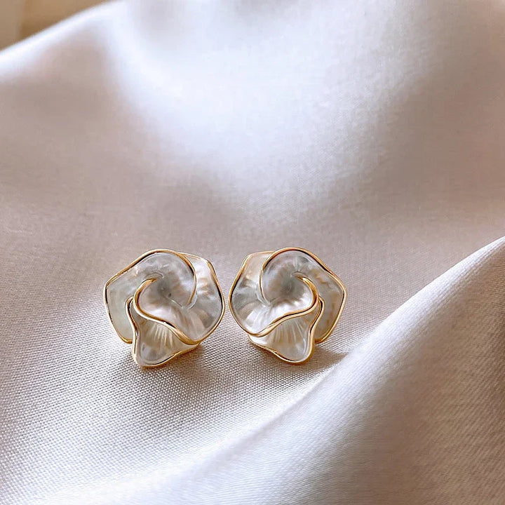 Camora Sculpted Flower Studs