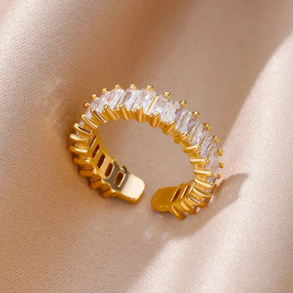 Velmira Luxe Prism Gem Statement Ring