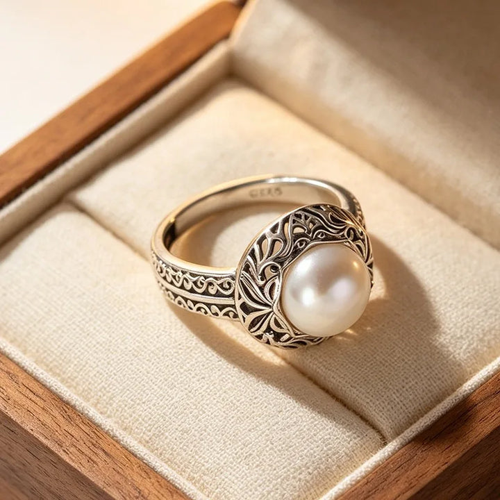 Antique Pearl Embrace Ring