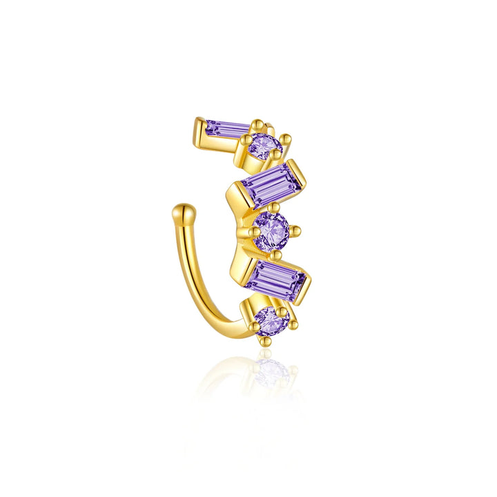 Baguette CZ Stones 925 Sterling Silver Ear Cuff