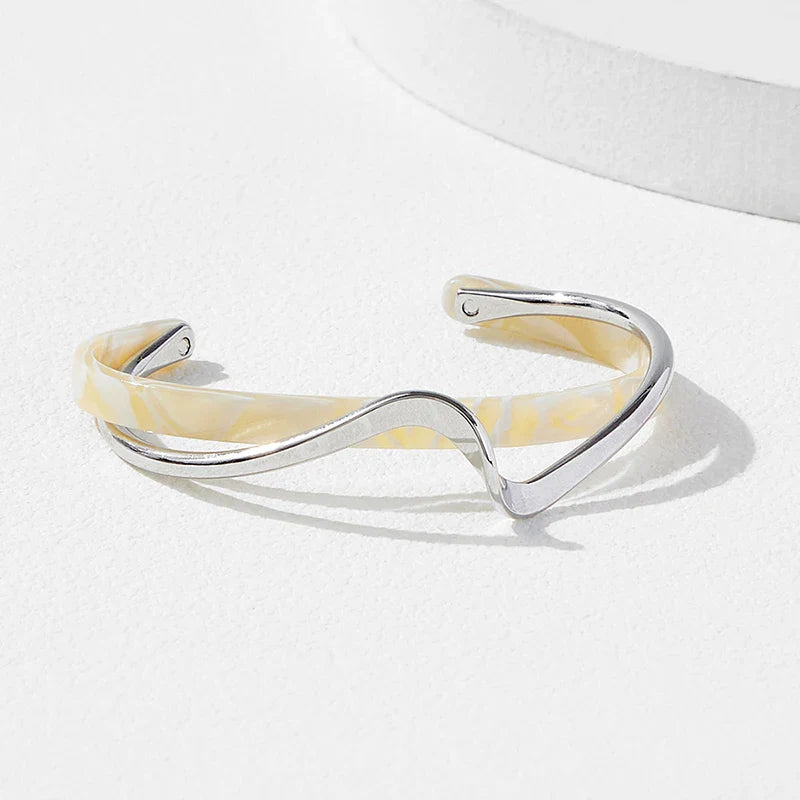 Adriana Wave Frame Bracelet