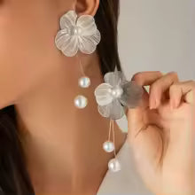 Lunessa Elegant Petal Fall Earrings