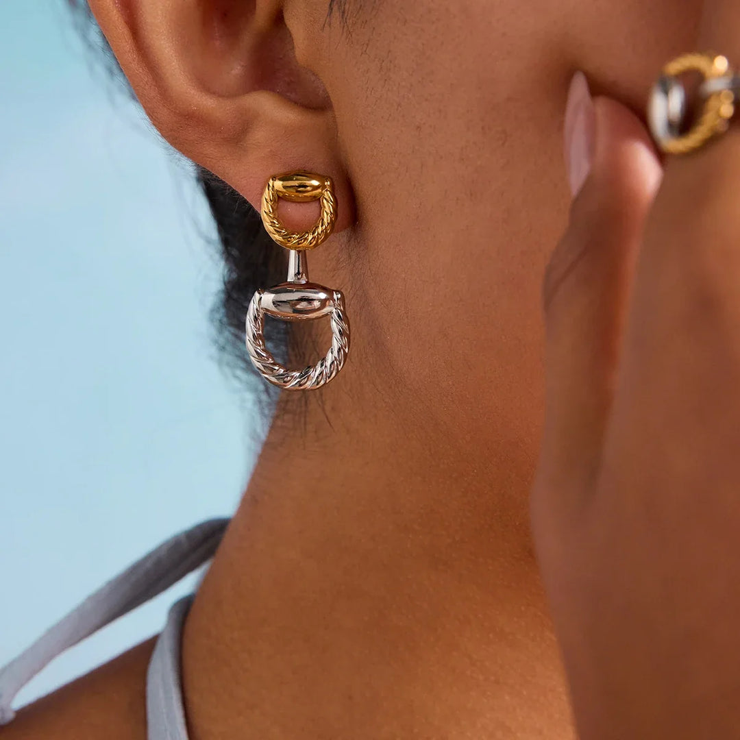 Eida Braided Gold-Plated Earrings