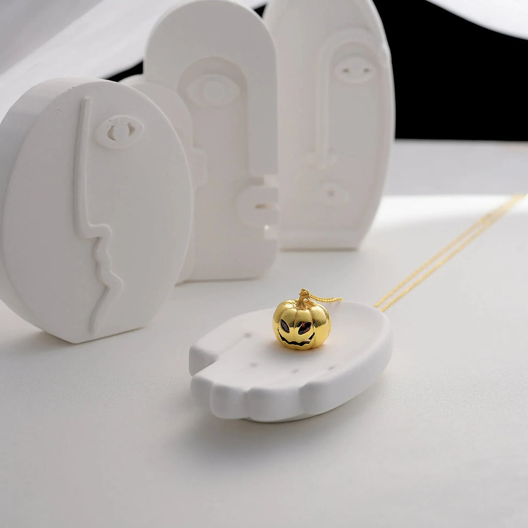 18K Gold Plated Pumpkin Necklace