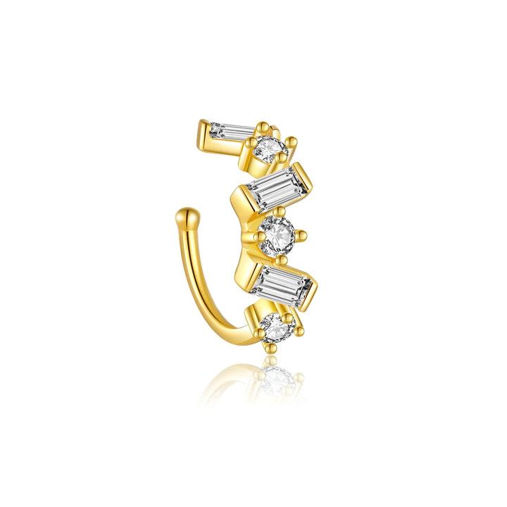 Baguette CZ Stones 925 Sterling Silver Ear Cuff