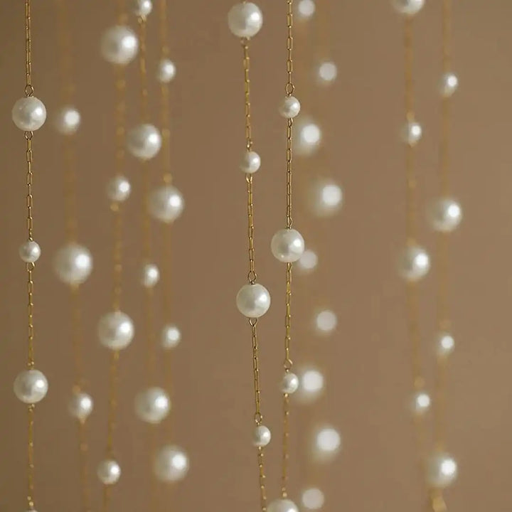 Pearl Chain Choker Necklace