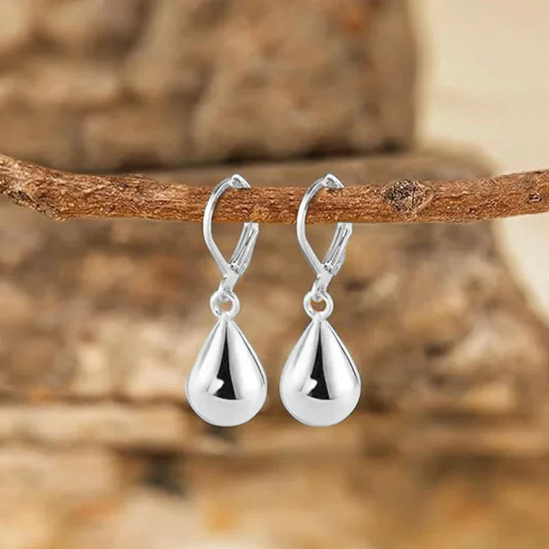 Drop Silver Earrings