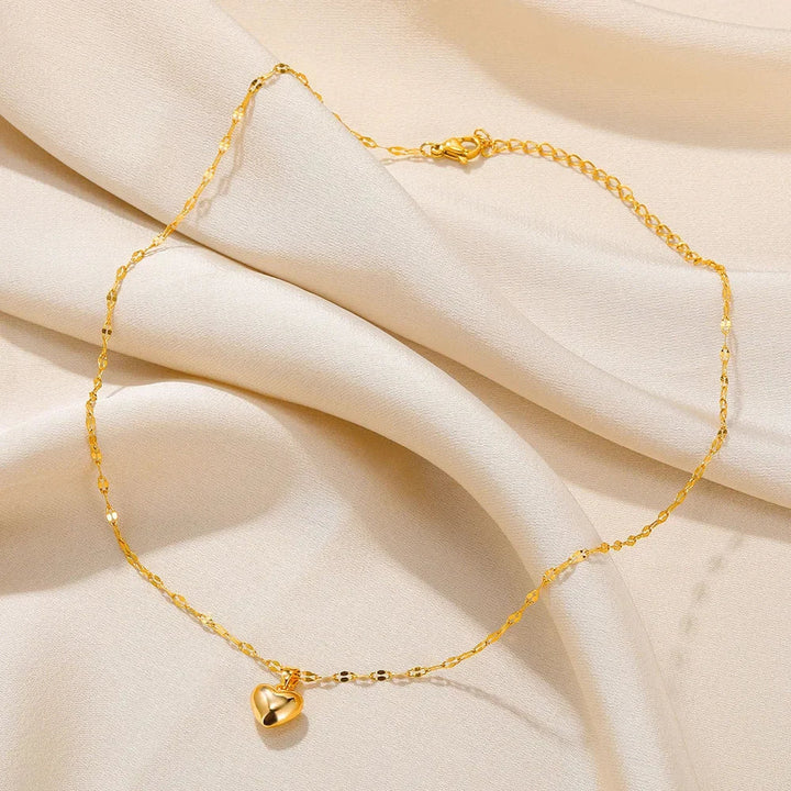 The "Timeless Love" Puffy Heart Necklace