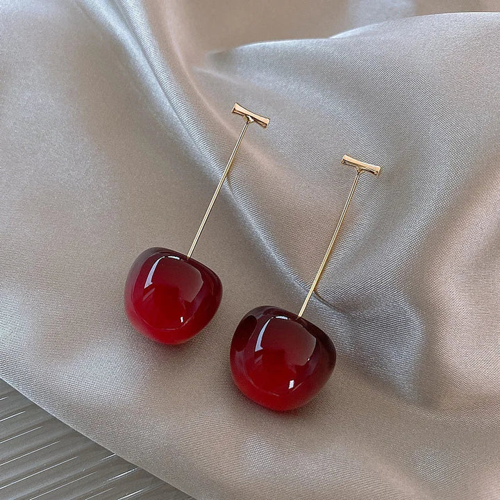 Rosira Cherry Drop Earrings