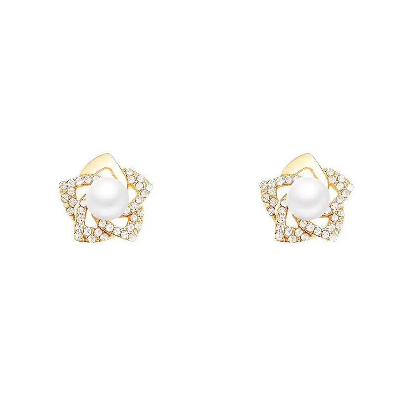 Velisse Glam Petal Stud Earrings